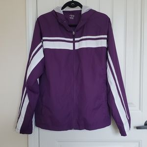 Bcg white and purple jacket Size XL